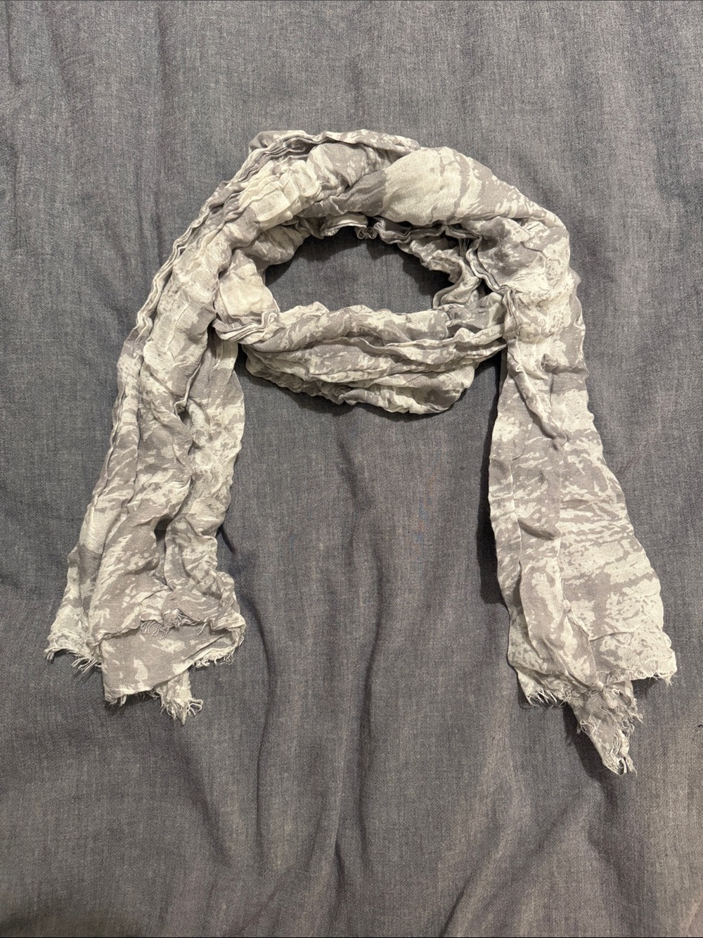 Summer Scarf (white/gray)